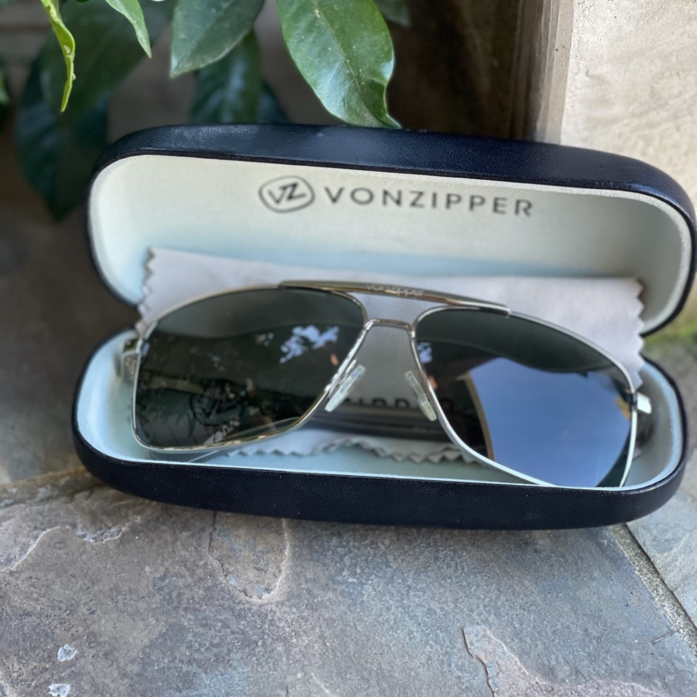 Vonzipper metal stache sunglasses